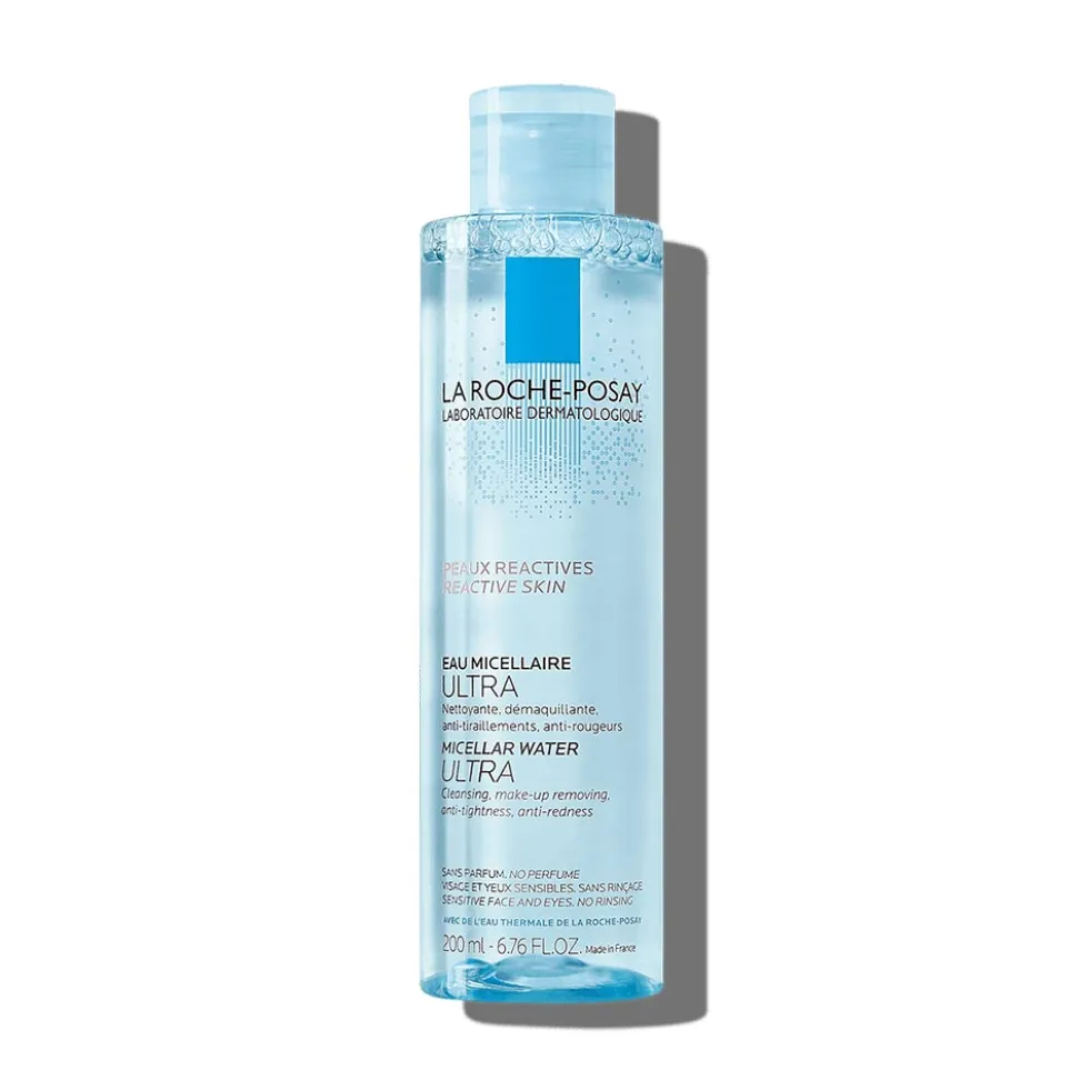 La Roche-Posay Acqua Micellare Ultra - Detergente e struccante viso per la pelle reattiva, 200 ml