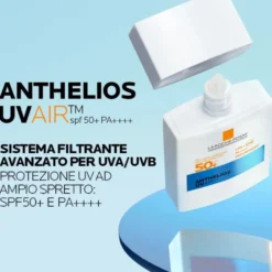 La Roche-Posay Anthelios - UVAir SPF50+ Protezione Solare Pelli Sensibili Leggera come l'Aria, 40ml