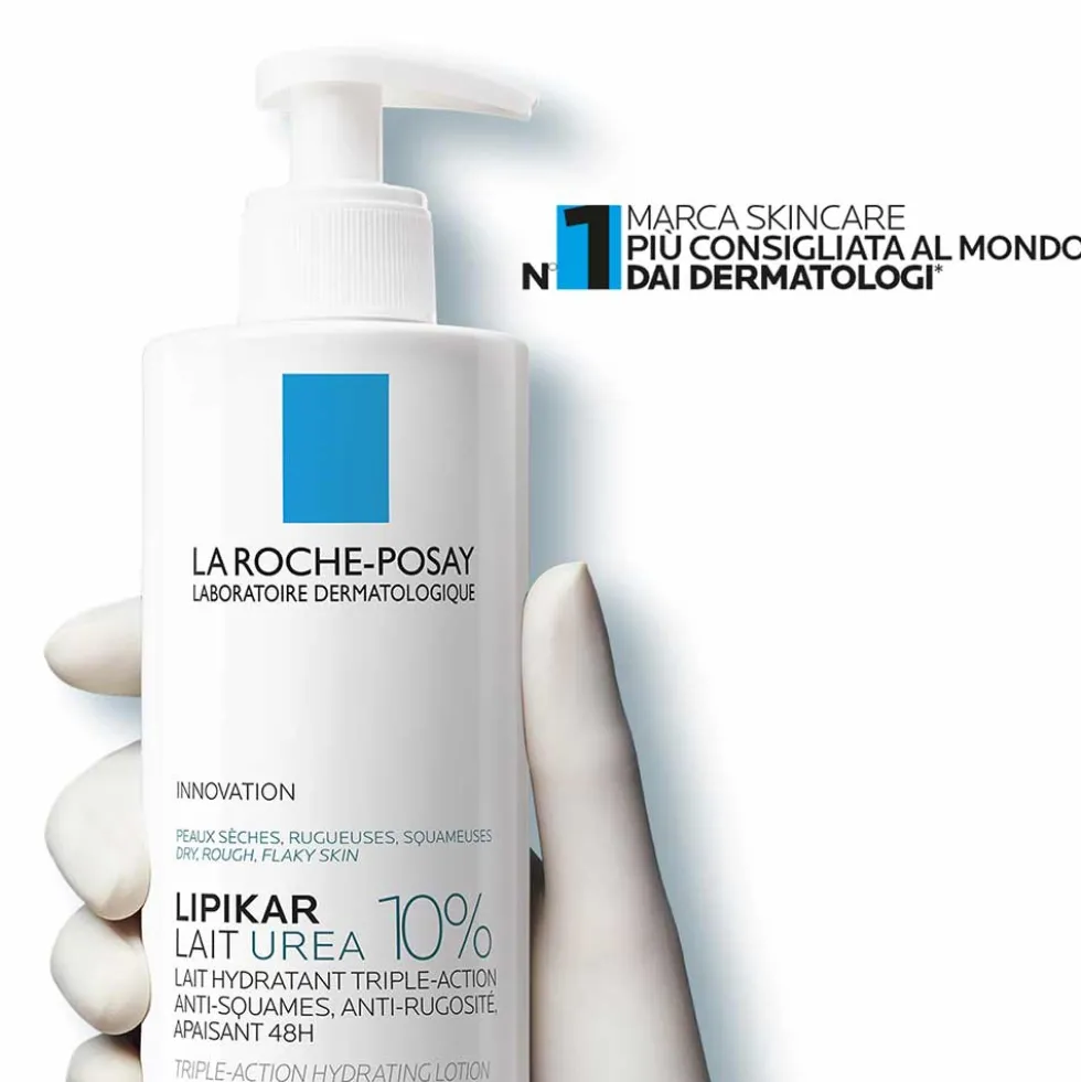 La Roche-Posay Lipikar - Latte Urea 10% Lozione Idratante Pelle Ruvida, 400ml