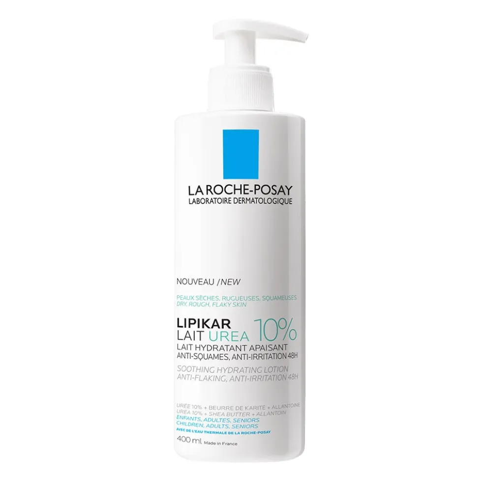 La Roche-Posay Lipikar - Latte Urea 10% Lozione Idratante Pelle Ruvida, 400ml