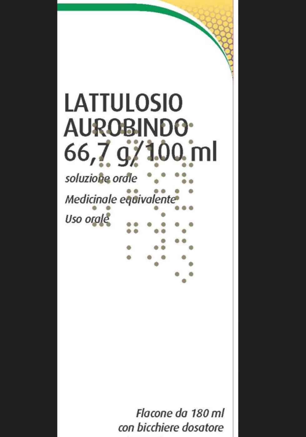Lattulosio Aur 66,7 G/100 Ml Soluzione Orale, 180ml