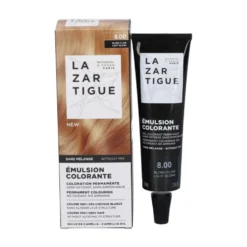 Lazartigue Emulsione Colorante 8.00 Biondo Chiaro Colorazione Permanente, 60ml