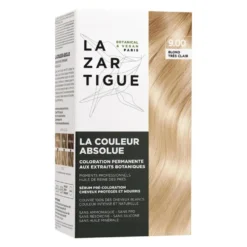 Lazartigue Il Colore Assoluto 9.00 Biondo Chiarissimo - Tinta permanente senza ammoniaca, 1 kit