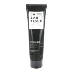 Lazartigue Nourish 2 in 1 - Balsamo detergente per nutrire i capelli secchi e folti, 150 ml