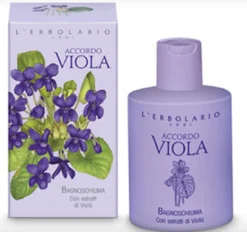 L'Erbolario Accordo Viola - Bagnoschiuma ad azione antiossidante ed emolliente, 300 ml