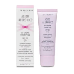L'Erbolario Acido Ialuronico - CC Cream Crema Viso Colorata tonalità Caramello, 50ml