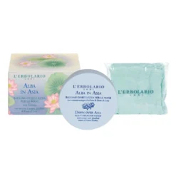L'Erbolario Alba in Asia - Balsamo per le mani ad azione nutriente ed emolliente, 75 ml con guanti
