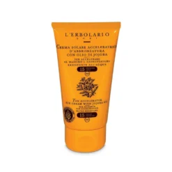 L'Erbolario Solari - Crema Solare Corpo Acceleratrice d'Abbronzatura SPF15, 75ml