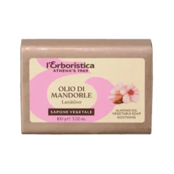L'Erboristica Estratti Botanici - Olio di Mandorle Dolci Sapone Vegetale Lenitivo, 100g