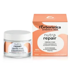 L'Erboristica Nutra Repair - Crema Viso Oro di Baobab Ultra-Rigenerante Nutriente, 50ml