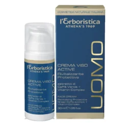 L'Erboristica Uomo - Active Crema Viso Rivitalizzante e Protettiva, 30ml