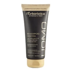 L'Erboristica Uomo - Shampoo Doccia Ginkgo Biloba e Pantenolo, 200ml