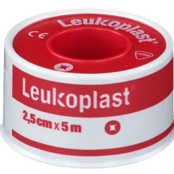 Leukoplast Cerotto su rocchetto per il fissaggio delle medicazioni, 2,5cm x 5m, 1 pezzo