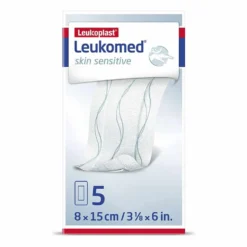 Leukoplast Leukomed Skin Sensitive Medicazione Adesiva Misura 8x15cm, 5 Pezzi