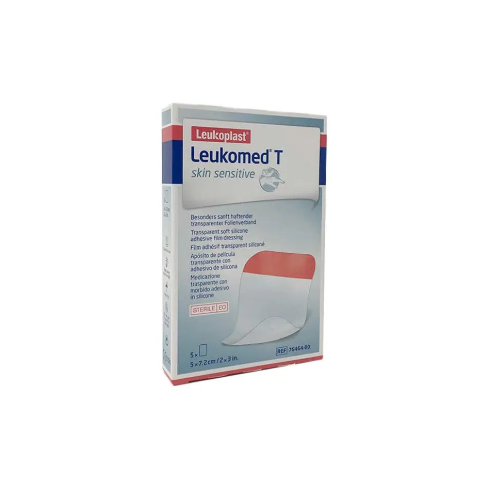 Leukoplast Leukomed T Skin Sensitive Medicazione Trasparente 7,2 x 5cm, 5 Pezzi