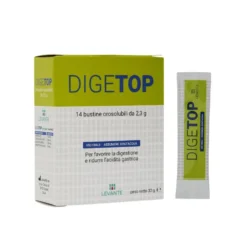 Levante Digetop Dispositivo Medico per la digestione e acidità gastrica, 14 bustine orosolubili