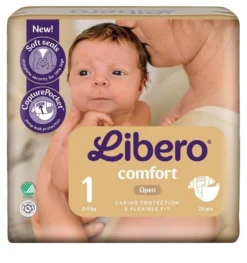 Libero Comfort 1 - Pannolini per neonati da 2 a 5 kg, 24 pannolni