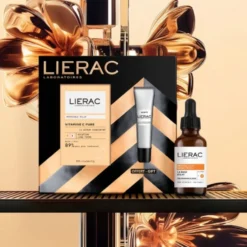 Lierac Protocollo Luminosità - Cofanetto illuminante e anti-occhiaie, siero 30 ml e fluido 15 ml