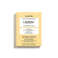 Lierac Sunissime - Capsule Preparatrici Integratore Prepara la Pelle al Sole Sublima e Prolunga l'Abbronzatura, 30 Capsule