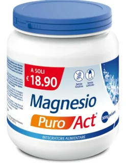 Linea Act Magnesio Puro - Integratore per la stanchezza e l'affaticamento muscolare, 300 g