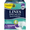 Lines Specialist Derm Ap - Pannolone a mutandina lenitivo per incontinenza taglia L, 12 pannoloni