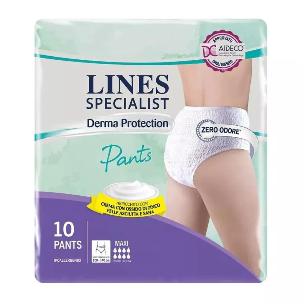Lines Specialist - Derma Protection Pants Maxi Mutandina Taglia L, 10 pants