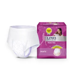 Lines Specialist - Pants Maternity Mutandina Assorbente Taglia L, 10 mutandine