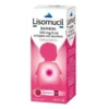 Lisomucil Tosse Muc Mucolitico Sciroppo Bambini con Zucchero Gusto Lampone 100mg/5ml Carbocisteina, 200ml