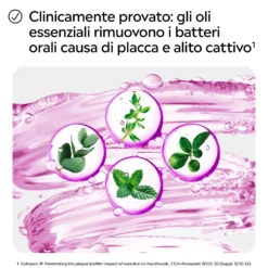 Listerine Total Care Collutorio 0% Alcol Gusto Menta Pura al Fluoro 10 Benefici in 1 Protezione Completa e Denti più Forti, 500ml