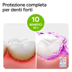 Listerine Total Care Collutorio Gusto Menta Pura al Fluoro 10 Benefici in 1 Protezione Completa e Denti più Forti, 500ml