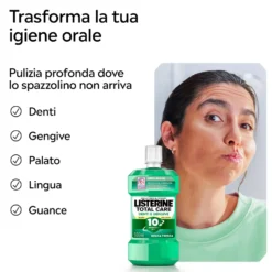 Listerine Total Care Denti e Gengive - Collutorio per la protezione di denti e gengive, 500 ml