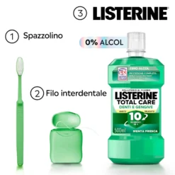 Listerine Total Care Denti e Gengive - Collutorio per la protezione di denti e gengive, 500 ml