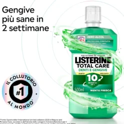Listerine Total Care Denti e Gengive - Collutorio per la protezione di denti e gengive, 500 ml