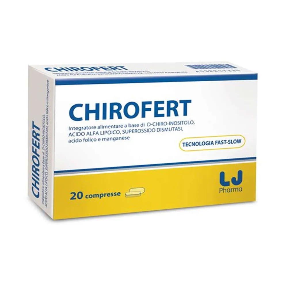 LJ Pharma Chirofert - integratore alimentare equilibrio ormonale, 20 compresse