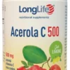 LongLife Acerola C500 Integratore antiossidante masticabile con vitamina C gusto limone, 30 compresse