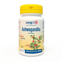 LongLife Ashwagandha - Integratore alimentare per il rilassamento e il benessere mentale, 60 capsule