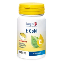 Longlife E Gold 90 U.I Integratore Vitamina E, 120 Perle