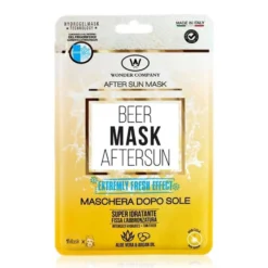 LR Wonder Beer Maschera Doposole - Maschera viso in idrogel per lenire e idratare, 1 maschera