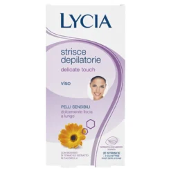 Lycia Delicate Touch - Strisce Depilatorie Viso, 20 Strisce