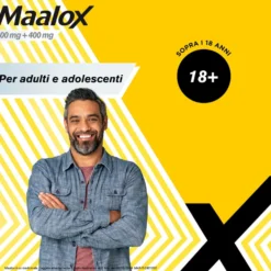 Maalox 400mg + 400mg Compresse Masticabili, 40 Compresse