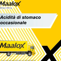 Maalox 400mg + 400mg Compresse Masticabili, 40 Compresse