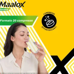 Maalox Nausea Adulti 5mg Metoclopramide Cloridrato, 20 Compresse Effervescenti