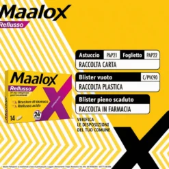 Maalox Reflusso 20mg Pantoprazolo, 14 Compresse Gastroresistenti