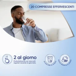 Mag 2 2,25g Magnesio Pidolato per Stati Carenziali di Magnesio, 20 Compresse Effervescenti