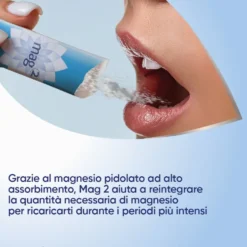 Mag 2 Magnesio Pidolato - Soluzione orale per la carenza di magnesio, 20 bustine da 10 ml