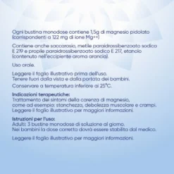 Mag 2 Magnesio Pidolato - Soluzione orale per la carenza di magnesio, 20 bustine da 10 ml