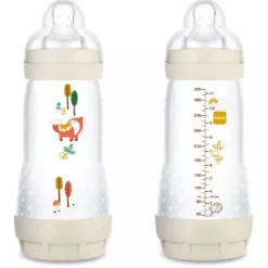 MAM Easy Start Colors of Nature Biberon Anti Colic 320ml Neutro, 1 Pezzo