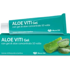 Marco Viti Aloe Viti Gel - Gel lenitivo e rinfrescante per la pelle arrossata, tubo da 100 ml