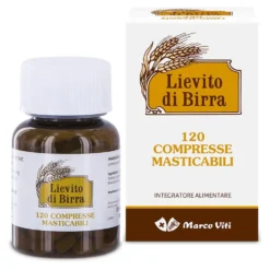 Marco Viti Lievito di birra - Integratore per pelle, unghie e capelli, 120 compresse masticabili