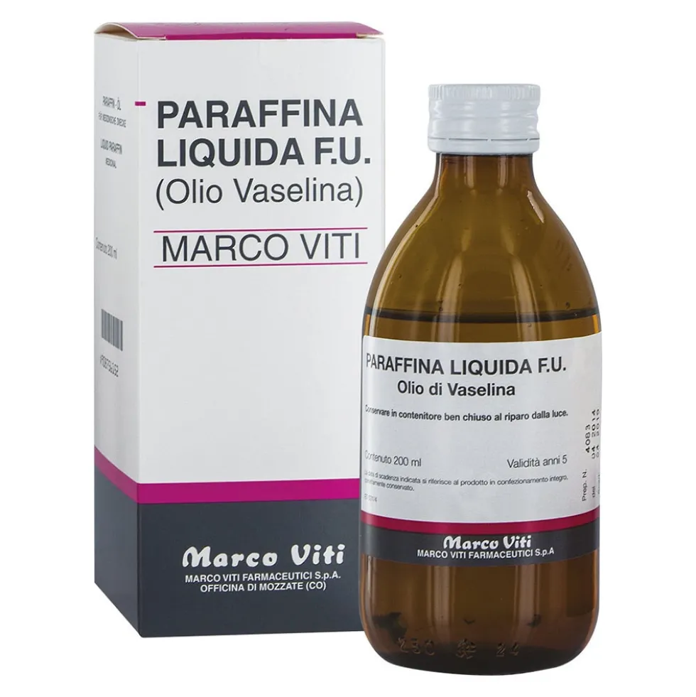 Marco Viti Paraffina liquida olio di vaselina - Lassativo orale per la stitichezza, 500 ml